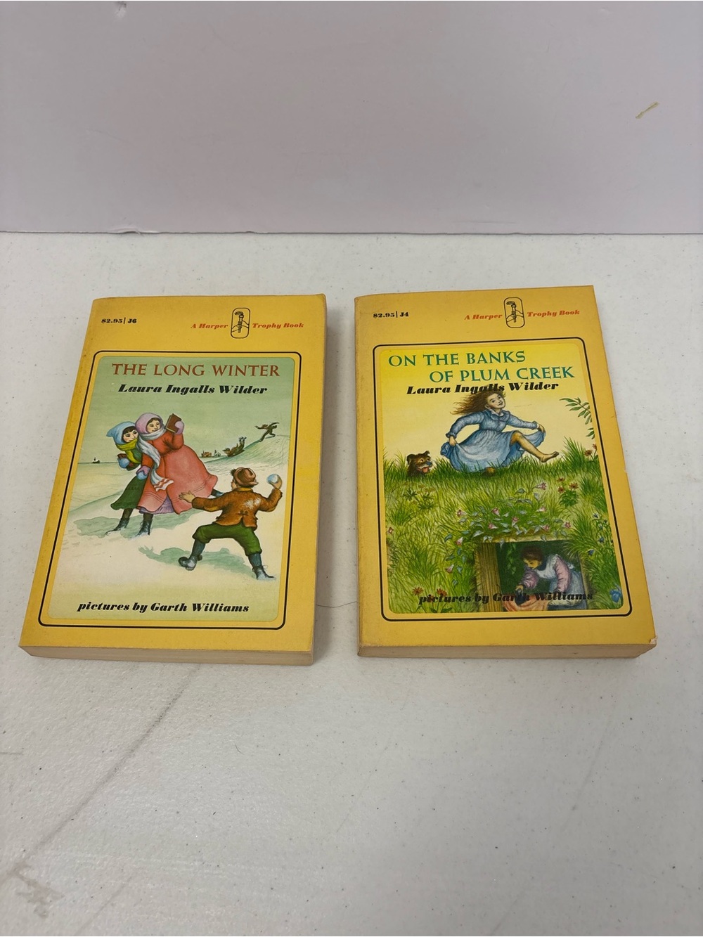 Harper Trophy Books - On The Banks Of Plum Creek & The Long Winter - 1971